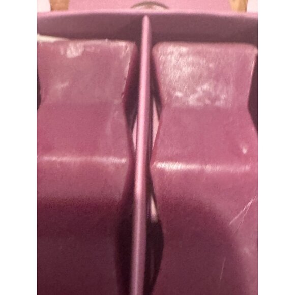 8 Sets of 2 Modern Wavy & Diamond Taper Candles – Olive, Mauve, Plum Tones - 16 - Picture 3 of 6